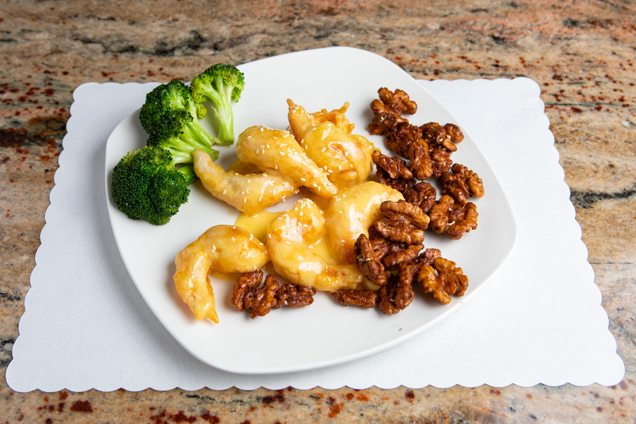 Honey Walnut Prawn at Tsing's Chinese Restaurant, Chinese Restaurant in San Francisco