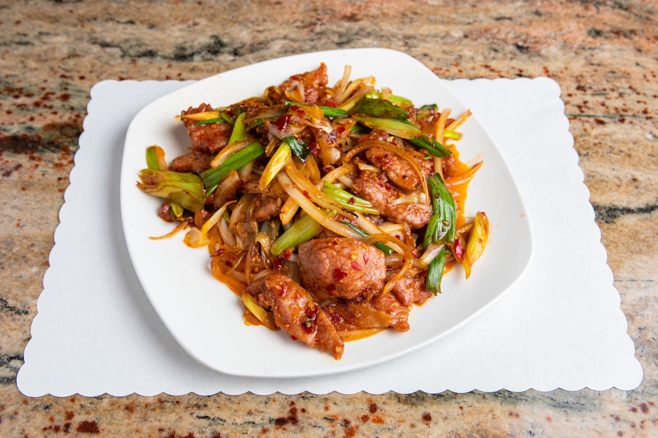 Mongolian Beef at Tsing's Chinese Restaurant, Chinese Restaurant in San Francisco
