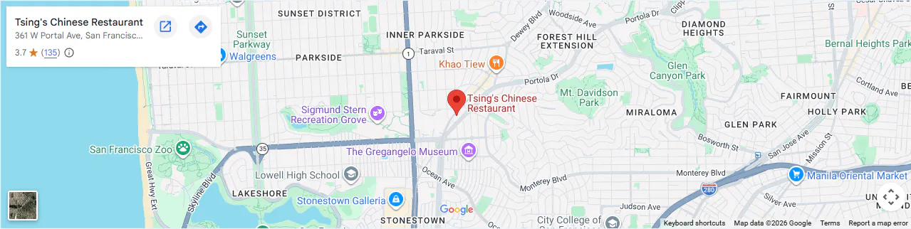 Location 361 W Portal Ave, San Francisco, CA 94127美国